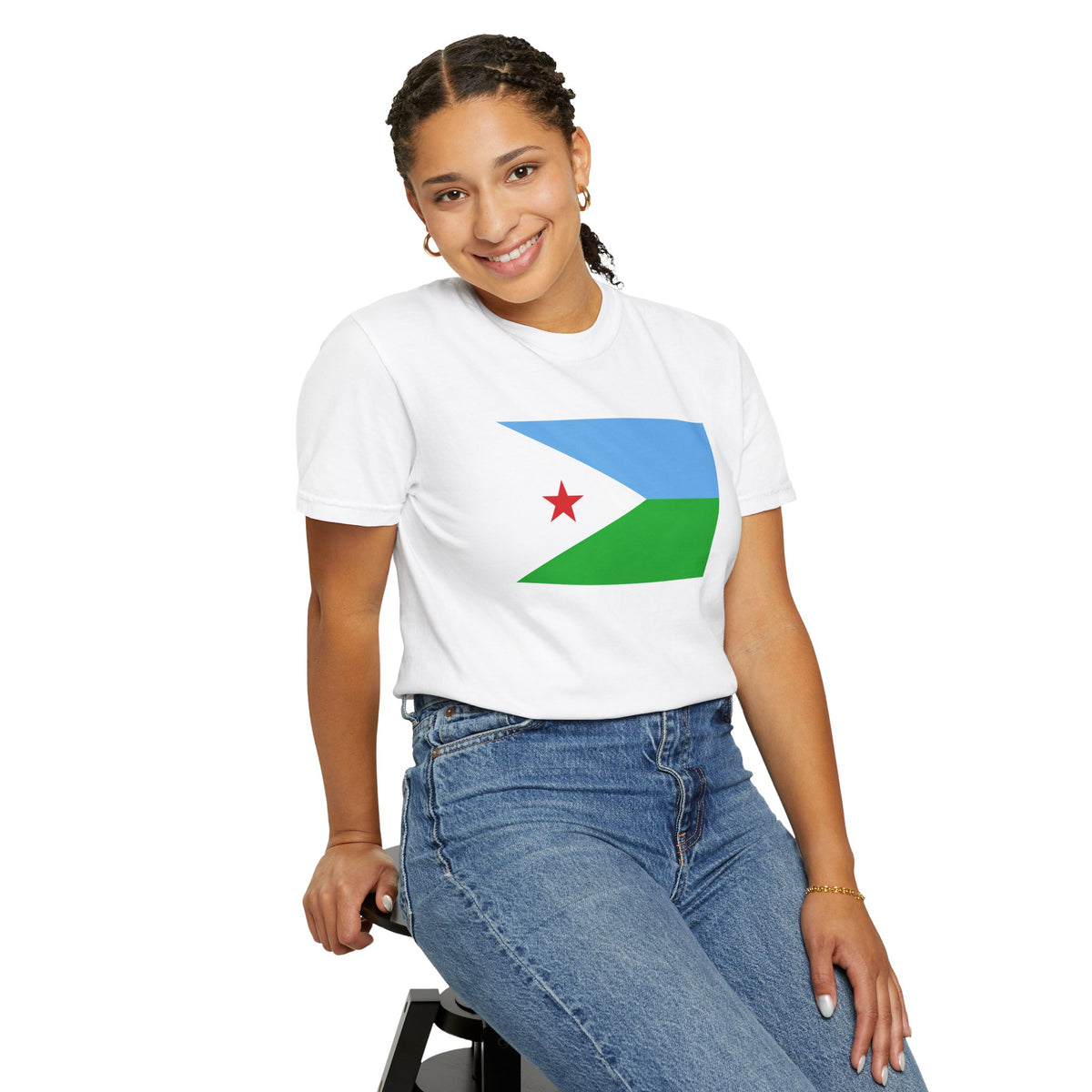 Djibouti Flag T Shirt | Djiboutian Heritage Shirt S-4XL | Rep Ya Flag - Rep Ya Flag