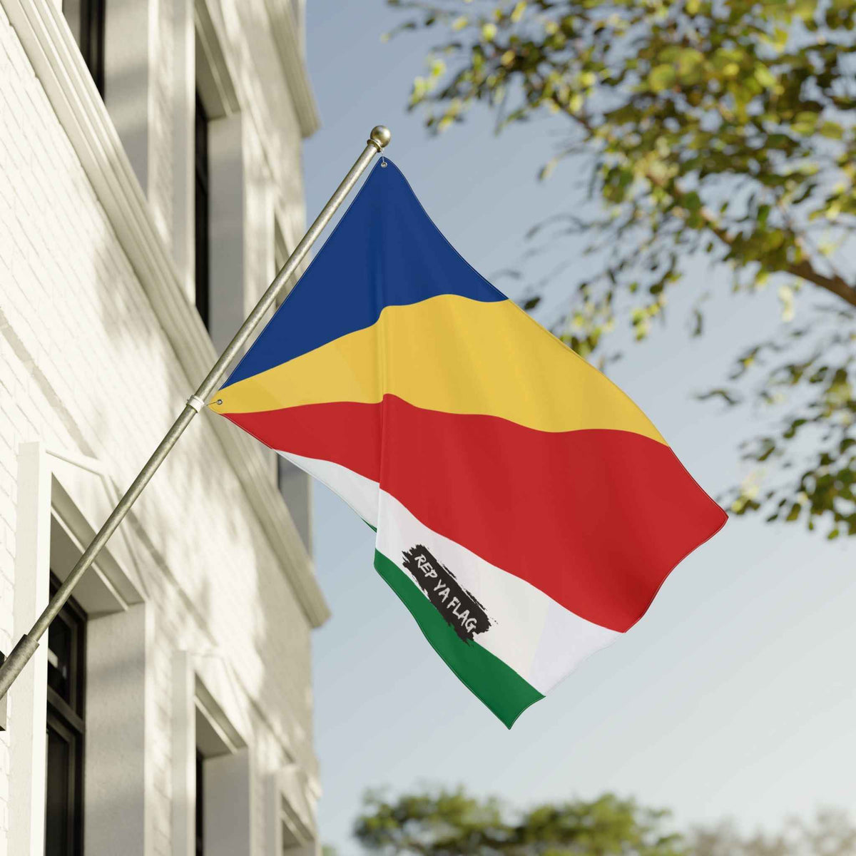 Seychelles Flag Garden Banner | Double-Sided Outdoor Flag | Rep Ya Flag