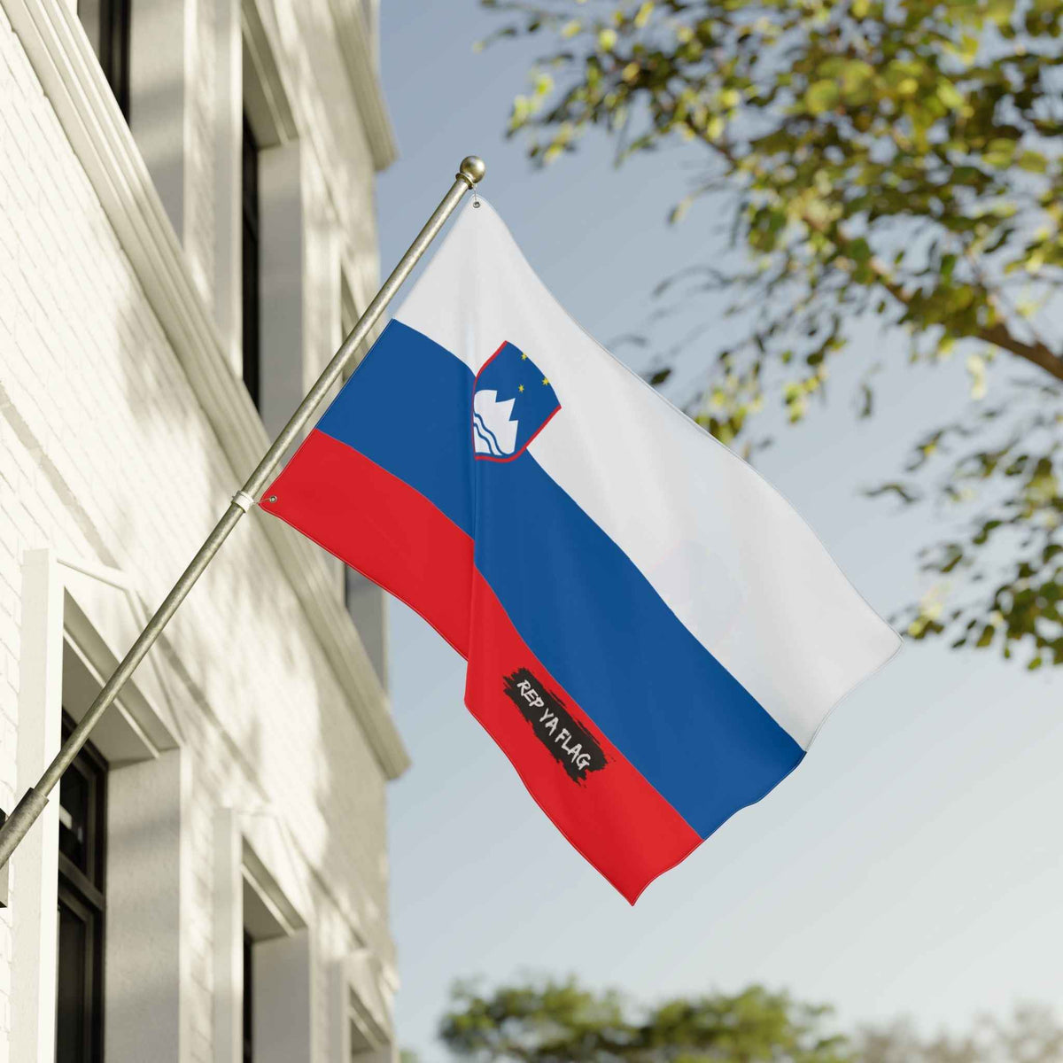 Slovenia Flag Garden Banner | Double-Sided Outdoor Flag | Rep Ya Flag