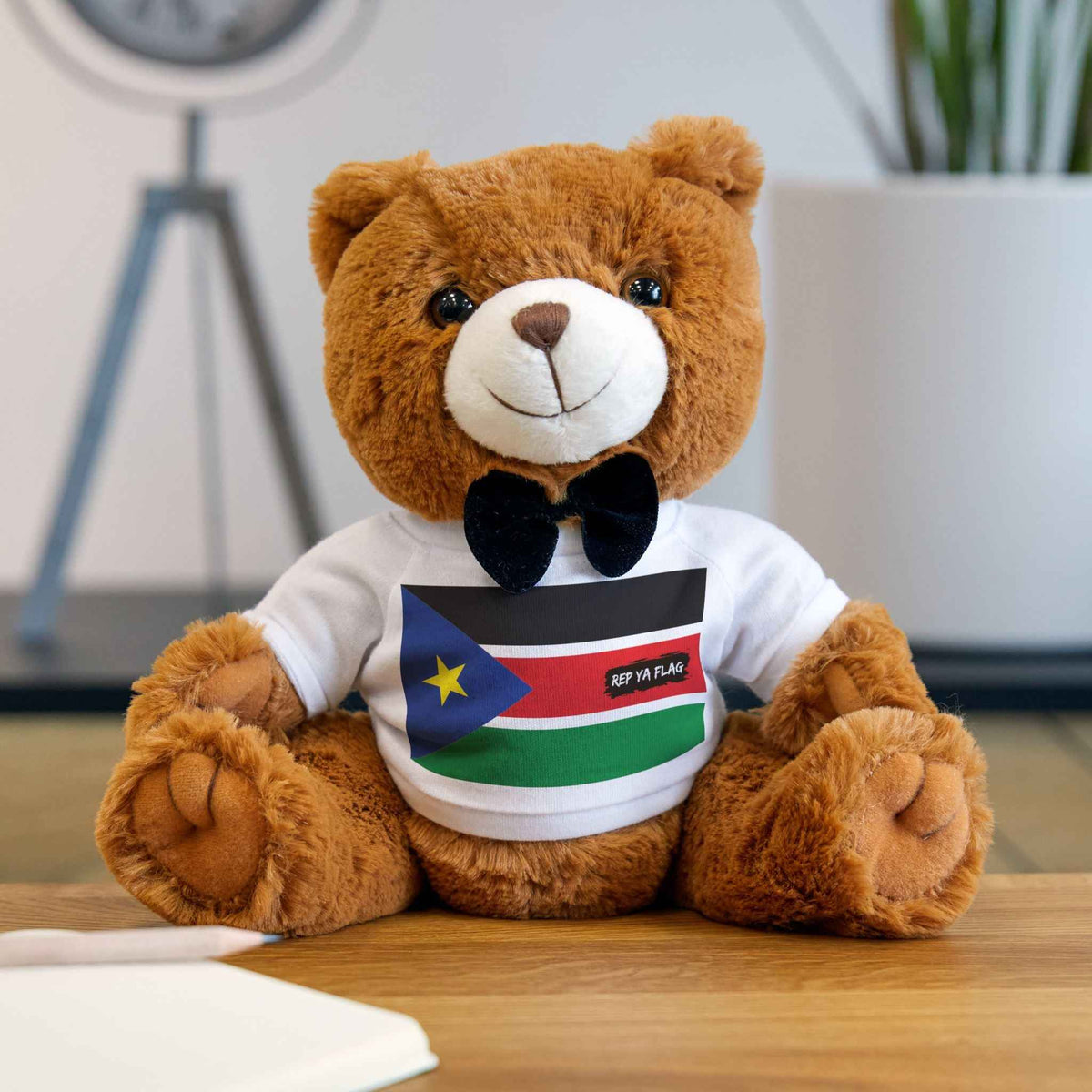 South Sudan Flag Teddy Bear | South Sudan Heritage Plush Keepsake | Rep Ya Flag