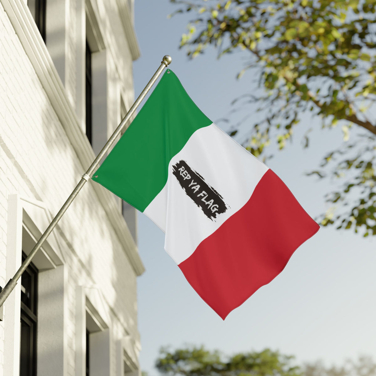 Italy Flag Garden Banner | Double Sided Outdoor Flag | Rep Ya Flag - Rep Ya Flag