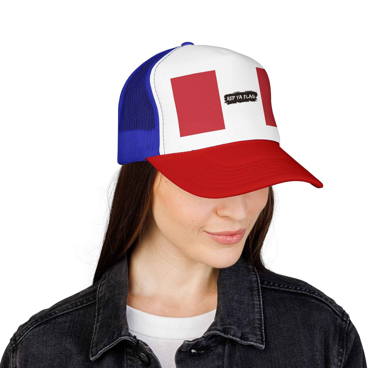 Peru Flag Foam Trucker Hat | Peruvian Pride Snapback Cap | Rep Ya Flag