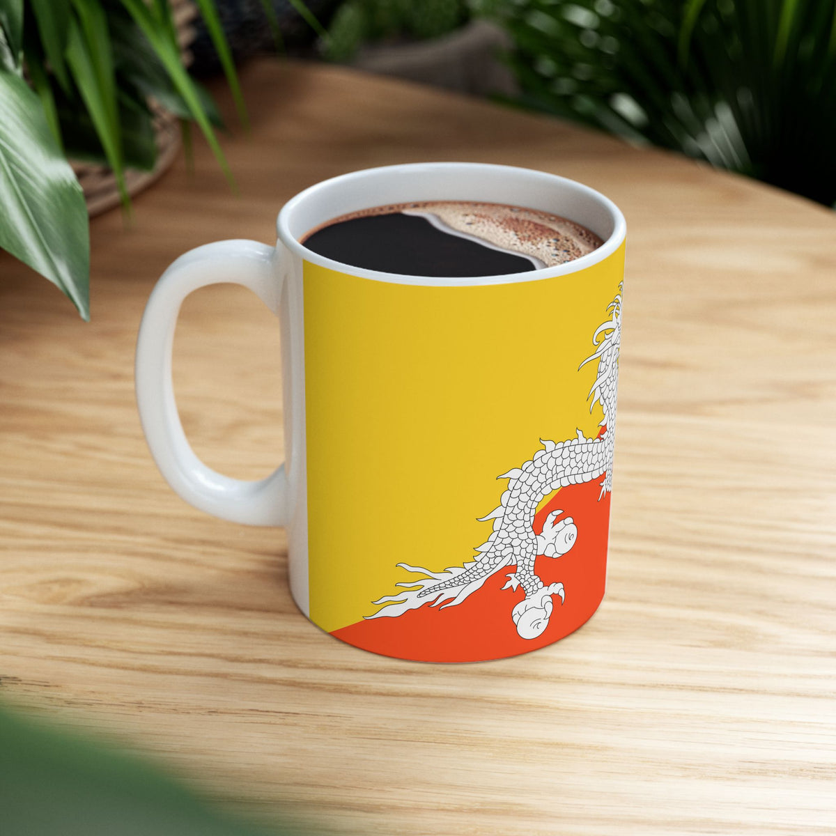 Bhutan Flag Coffee Mug – Bhutanese Pride Ceramic 11oz/15oz | Rep Ya Flag