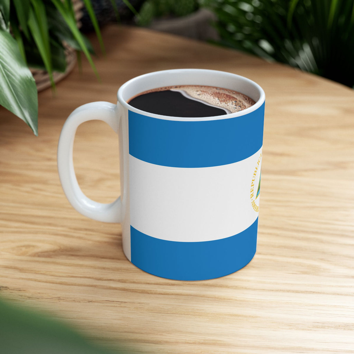 Nicaragua Flag Coffee Tea Mug 11oz 15oz | Rep Ya Flag Ceramic Mug - Rep Ya Flag