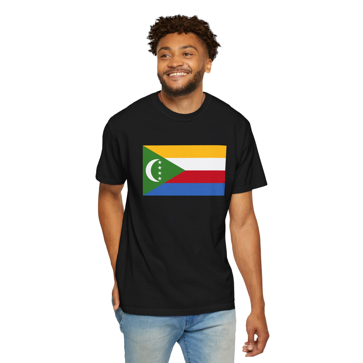 Comoros Flag T Shirt | Comorian Heritage Shirt S-4XL | Rep Ya Flag - Rep Ya Flag