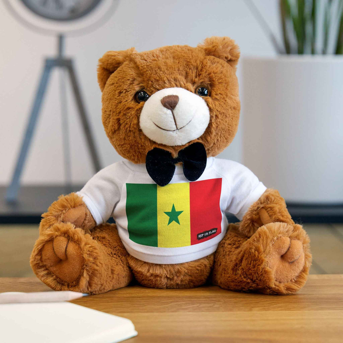 Senegal Flag Teddy Bear | Senegalese Plush Gift | Heritage Bear | Cultural Keepsake | Baby Gift Stuffed Animal | Rep Ya Flag