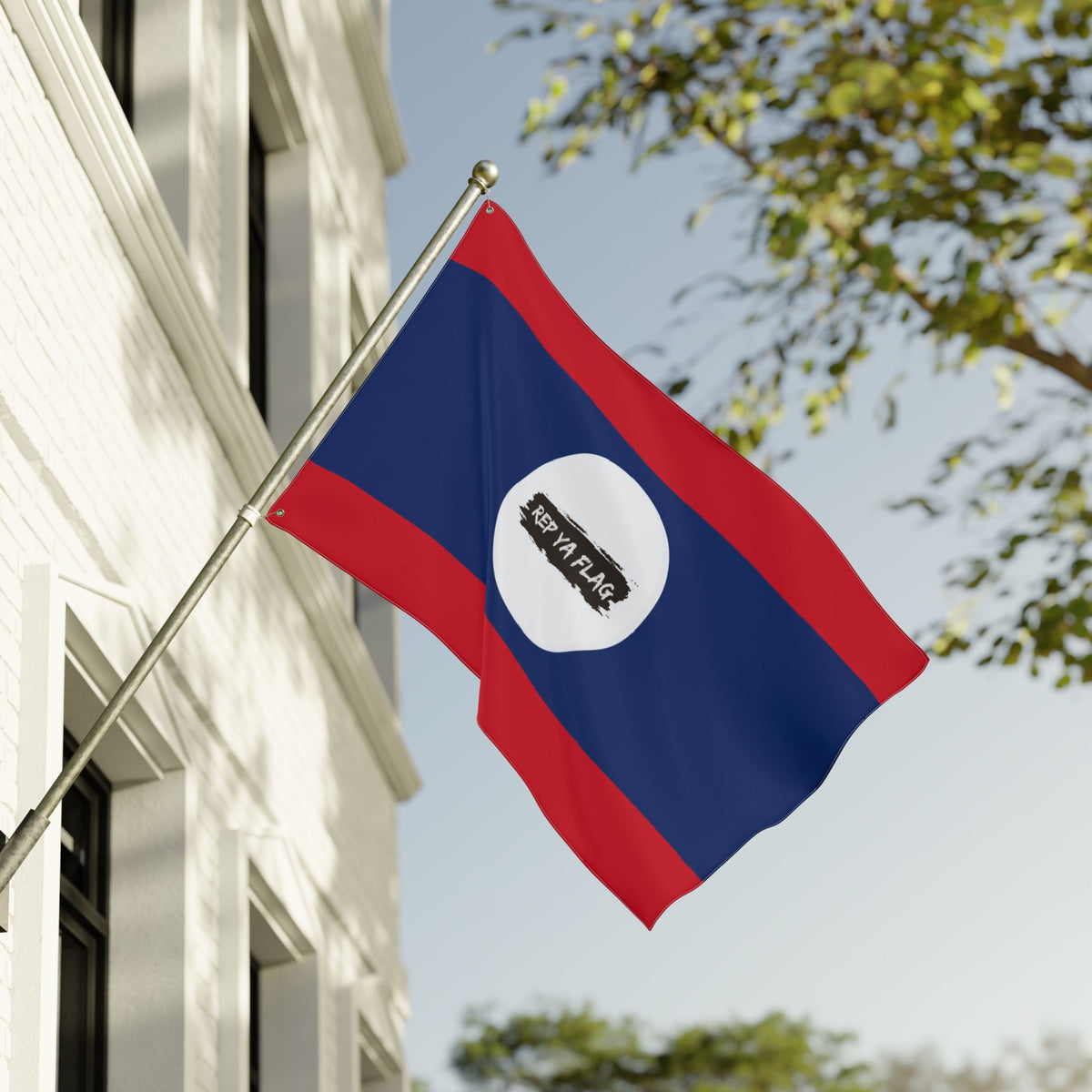 Laos Flag Garden Banner | Double Sided Outdoor Flag | Rep Ya Flag - Rep Ya Flag