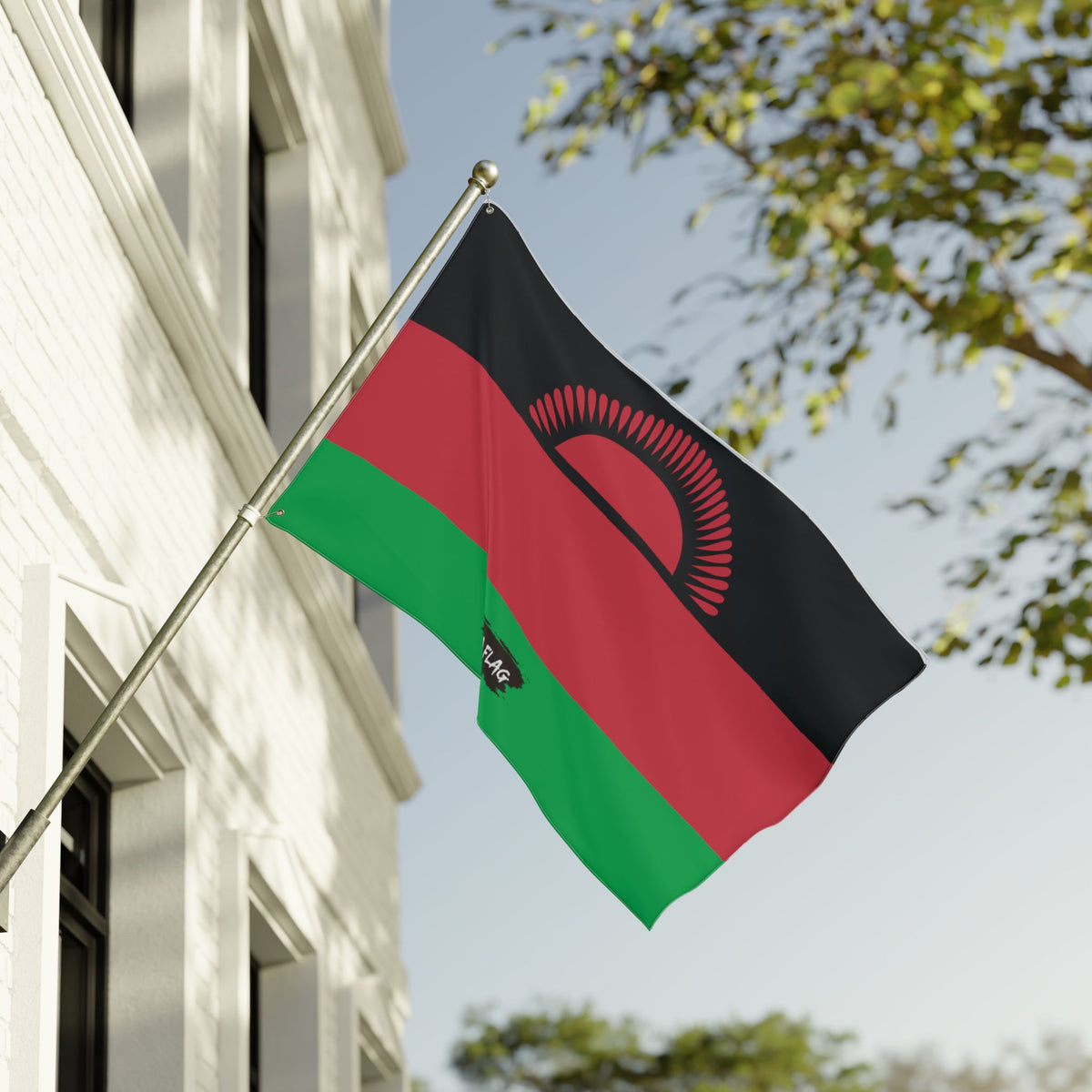 Malawi Flag Garden Banner | Double Sided Outdoor Flag | Rep Ya Flag - Rep Ya Flag