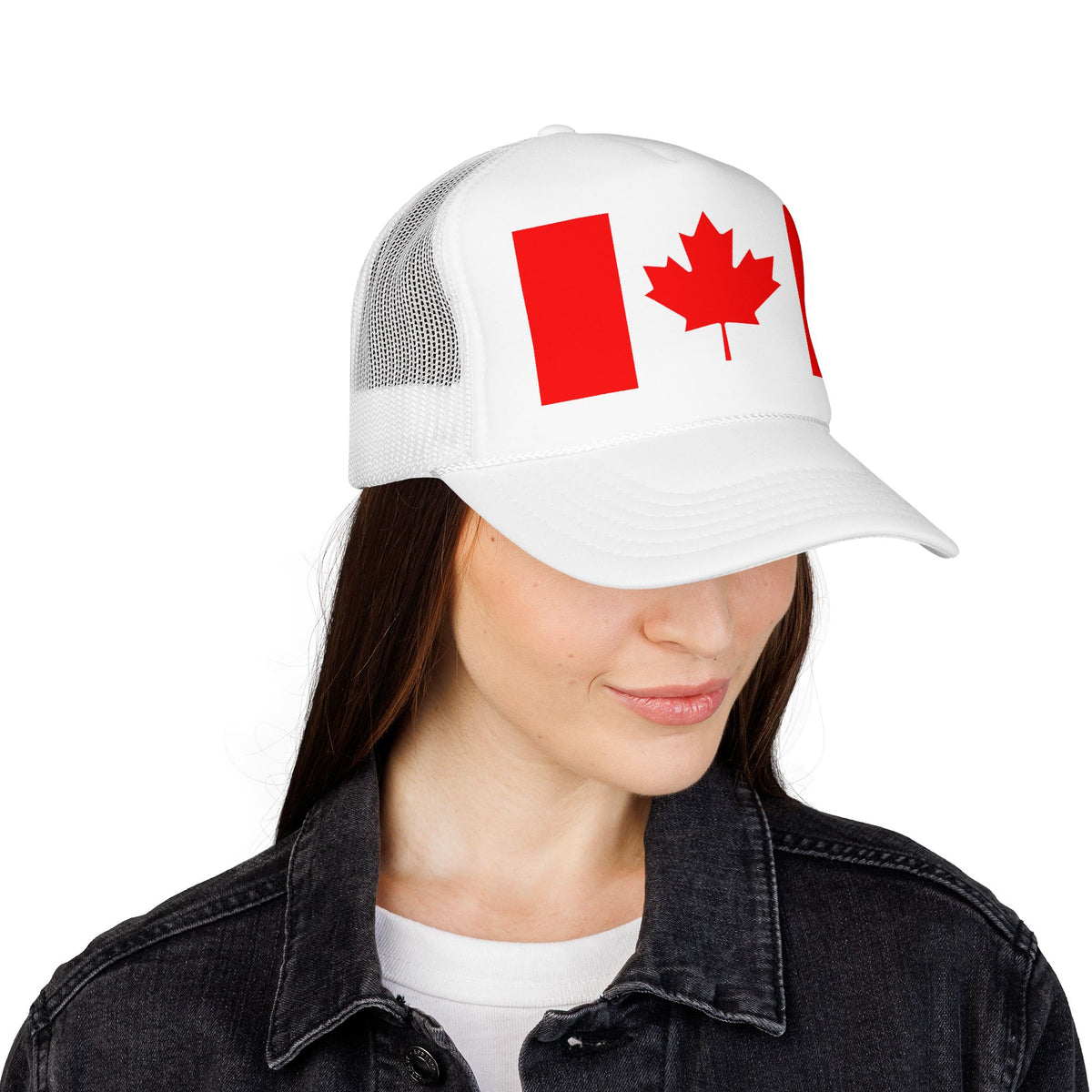 Canada Flag Foam Trucker Hat | Canadian Pride Snapback Cap | Rep Ya Flag - Rep Ya Flag