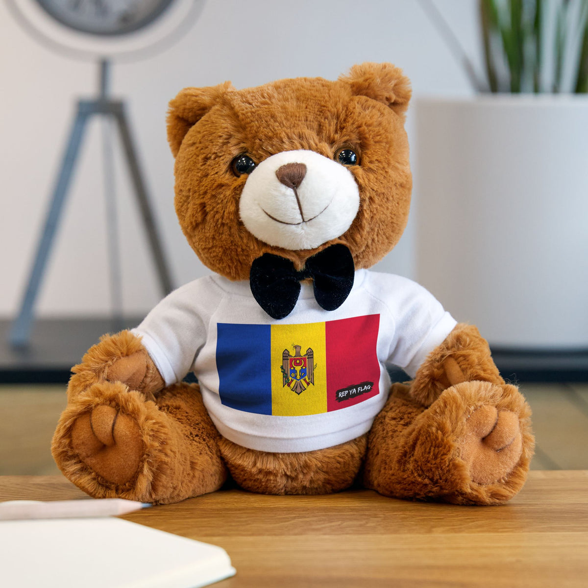 Rep Ya Flag Moldova Teddy Bear | Moldova Plush Gift | Moldovan Heritage Bear | Cultural Keepsake | Baby Gift Stuffed Animal - Rep Ya Flag
