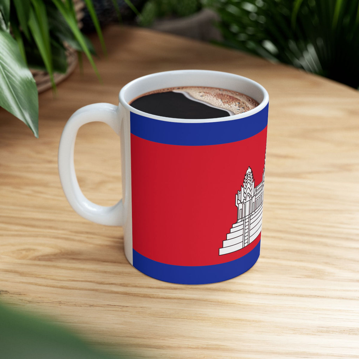 Cambodia Flag Coffee Tea Mug 11oz 15oz | Rep Ya Flag Ceramic Mug - Rep Ya Flag