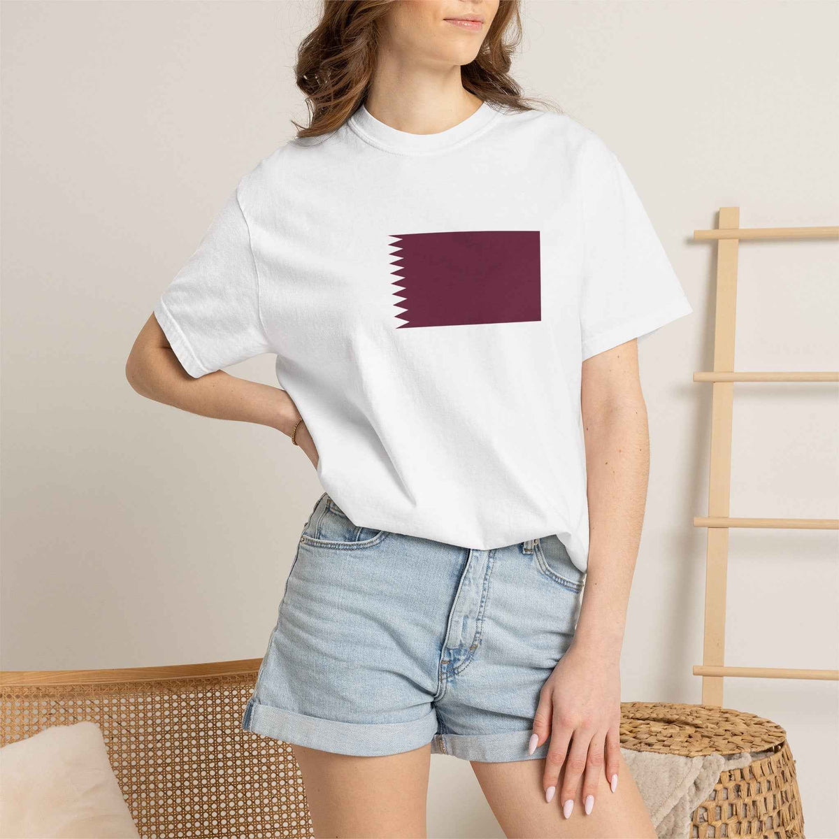 Qatar Flag T Shirt | Qatari Heritage Shirt S–4XL | Rep Ya Flag