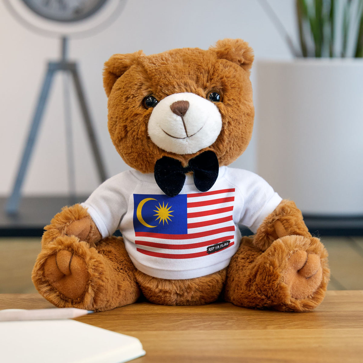 Malaysia Flag Teddy Bear | Malaysian Heritage Plush Gift | Rep Ya Flag - Rep Ya Flag