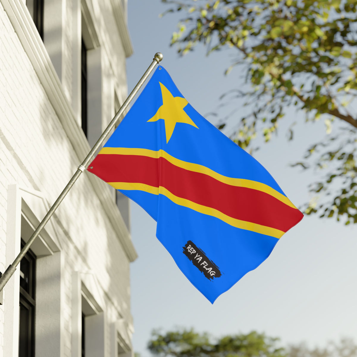 Democratic Republic of the Congo Flag Garden Banner | Double Sided Outdoor Flag | Rep Ya Flag - Rep Ya Flag