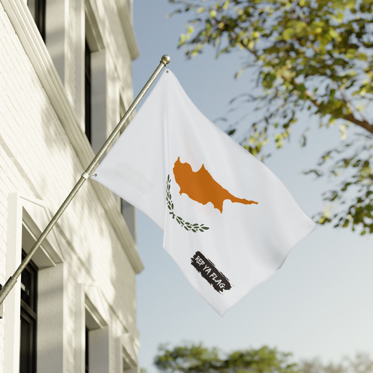Cyprus Flag Garden Banner | Double Sided Outdoor Flag | Rep Ya Flag - Rep Ya Flag