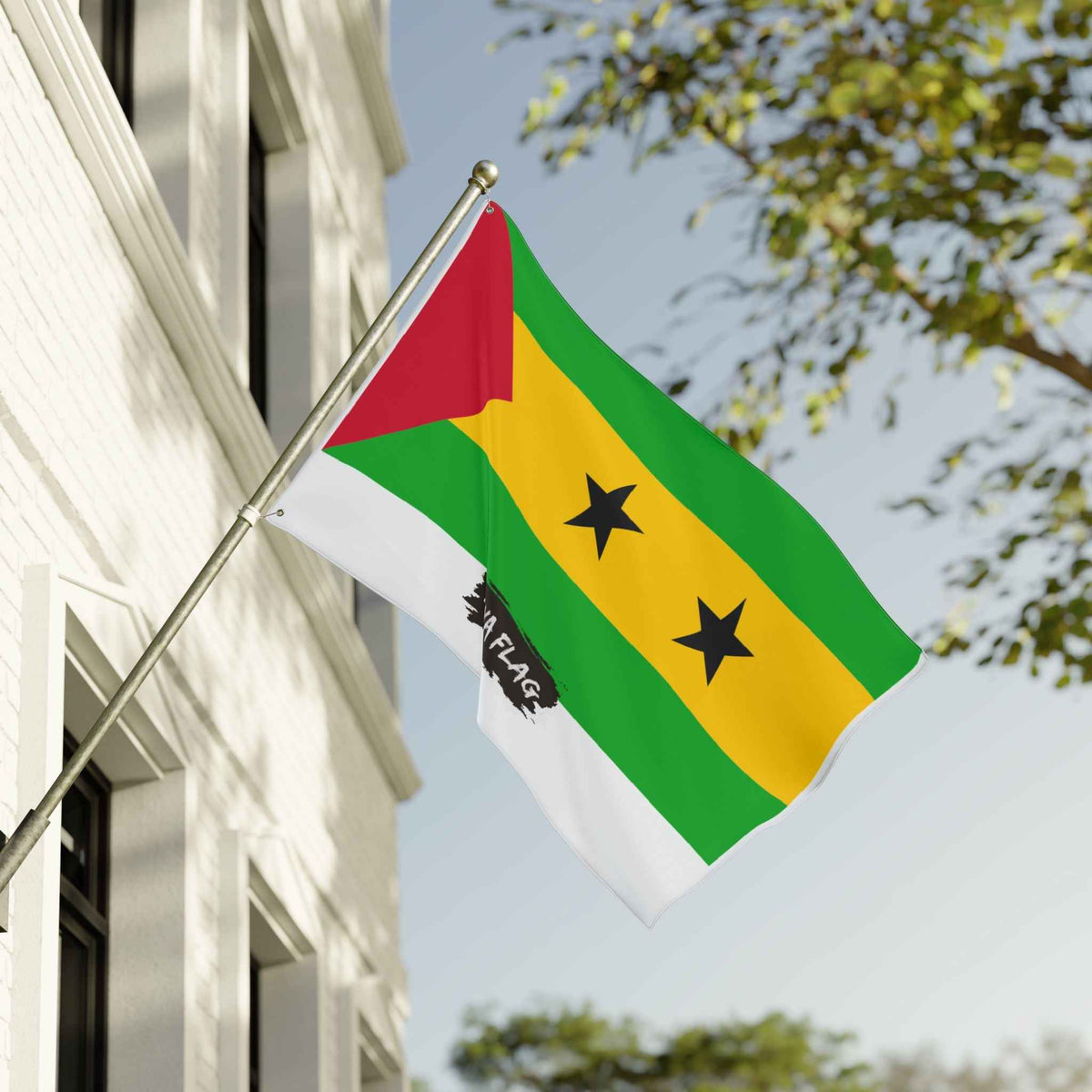 São Tomé and Príncipe Flag Garden Banner | Double Sided Outdoor Flag | Rep Ya Flag