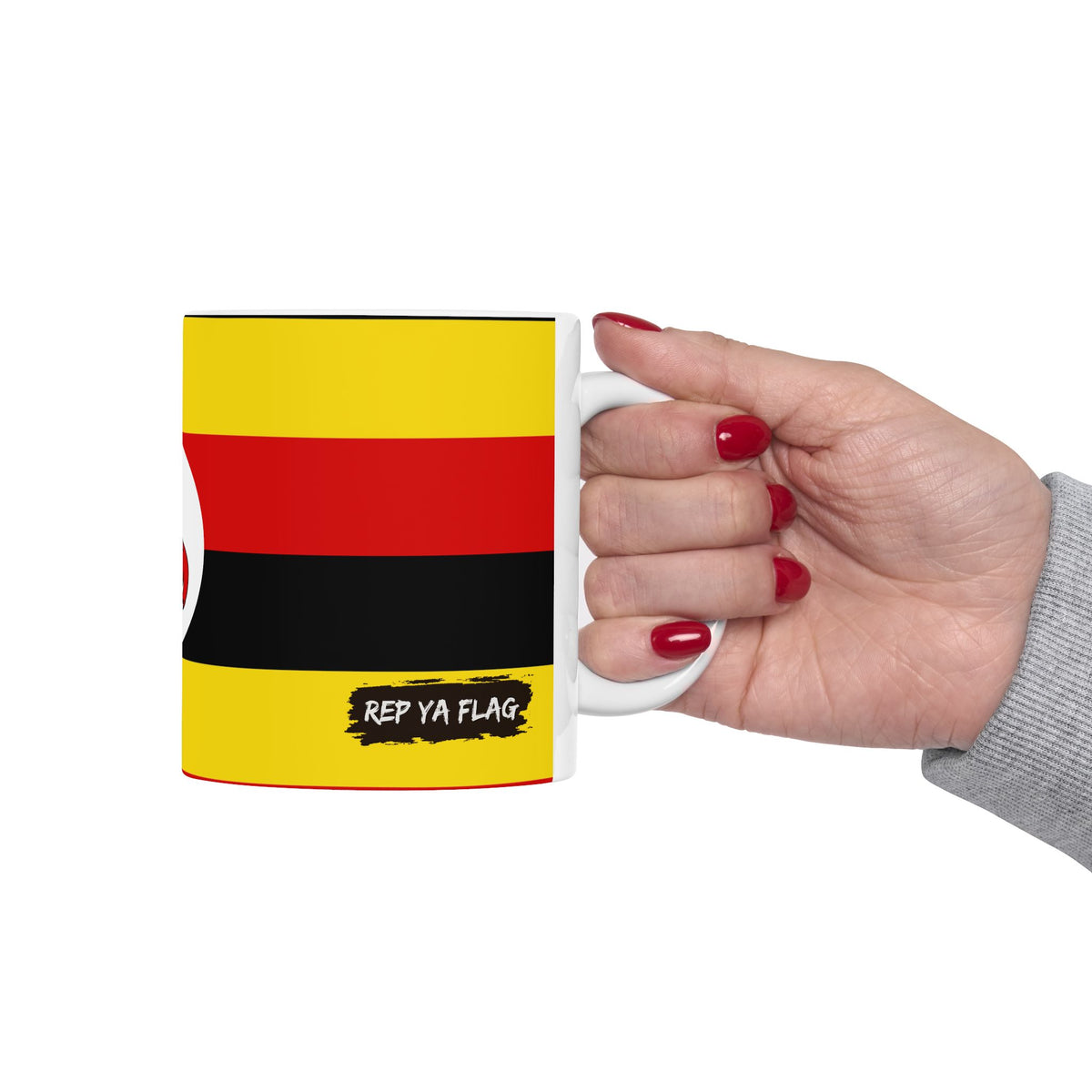 Uganda Flag Coffee & Tea Mug – 11oz / 15oz Ceramic