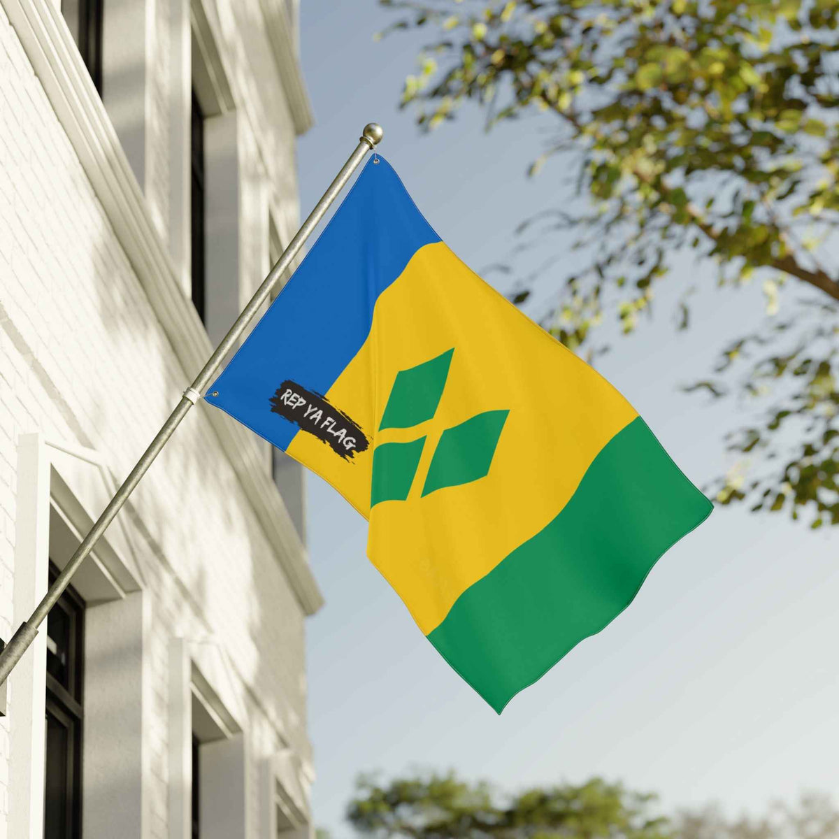 Saint Vincent and the Grenadines Flag Garden Banner | Double Sided Outdoor Flag | Rep Ya Flag