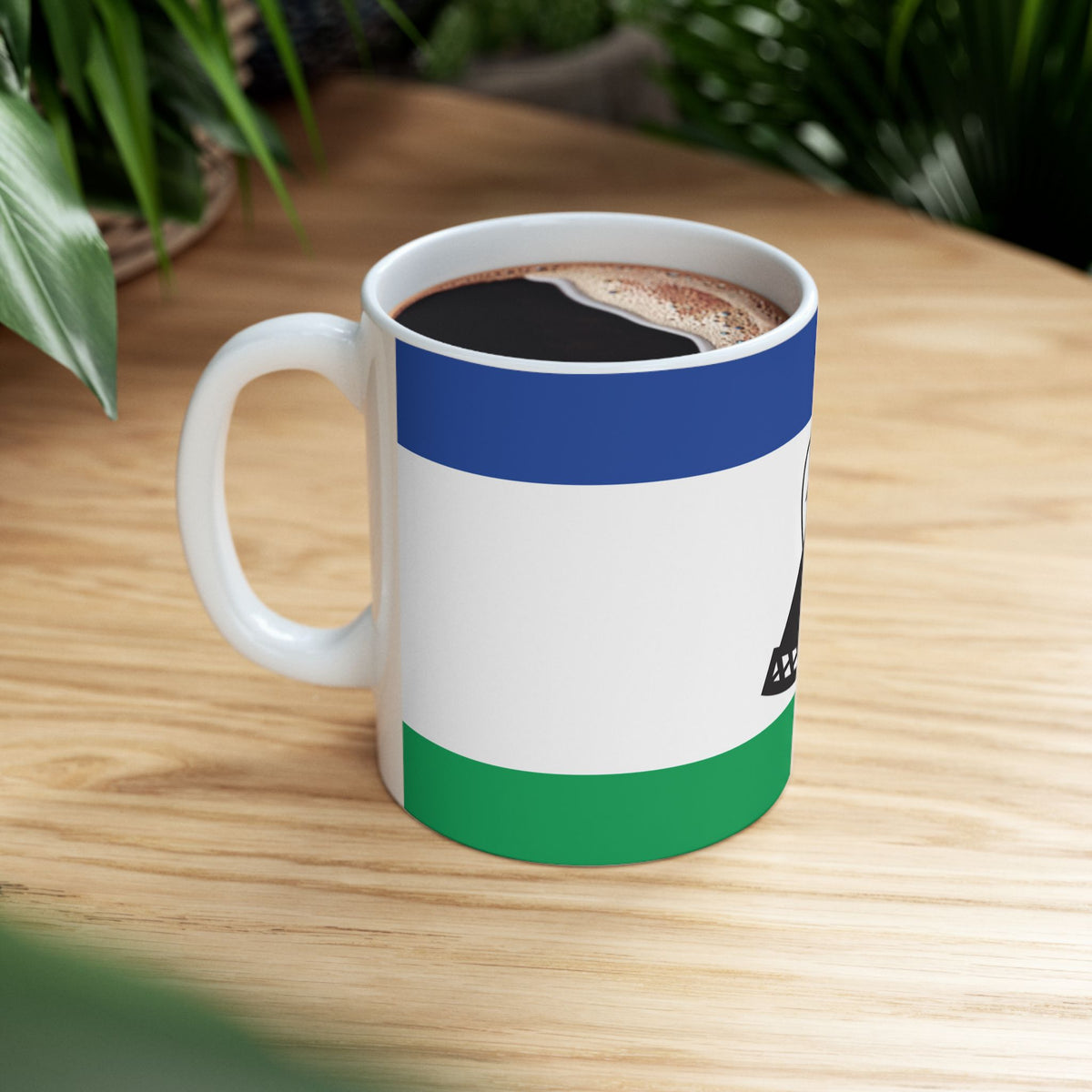 Lesotho Flag Coffee Tea Mug 11oz 15oz | Rep Ya Flag Ceramic Mug - Rep Ya Flag
