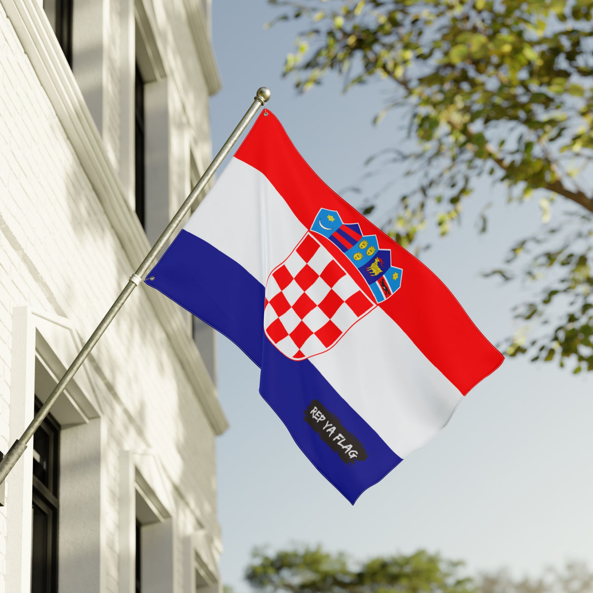 Croatia Flag Garden Banner | Double Sided Outdoor Flag | Rep Ya Flag - Rep Ya Flag