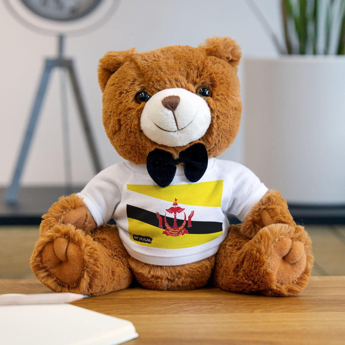 Brunei Flag Teddy Bear | Bruneian Heritage Plush Gift | Rep Ya Flag - Rep Ya Flag
