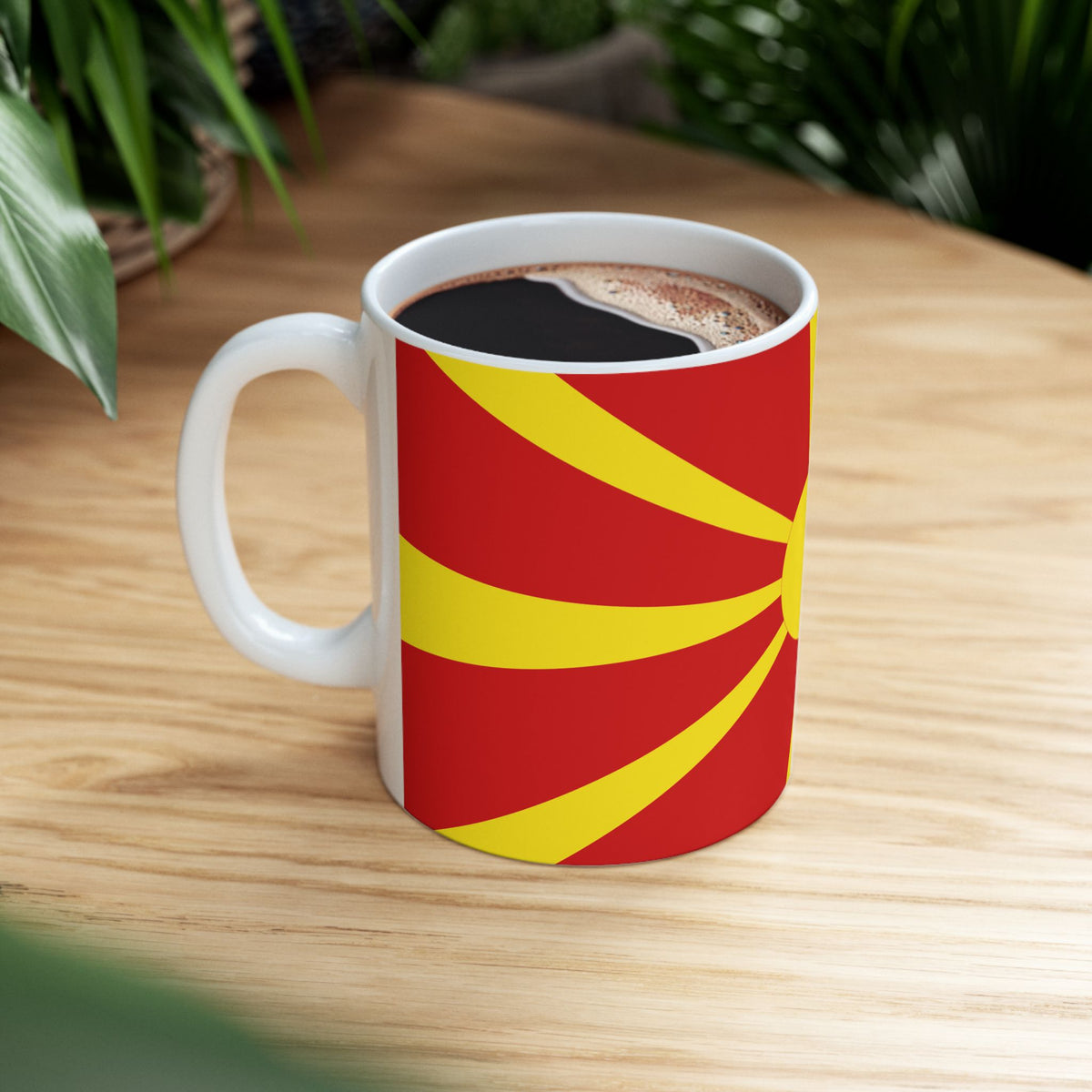 North Macedonia Flag Coffee Tea Mug 11oz 15oz | Rep Ya Flag Ceramic Mug - Rep Ya Flag