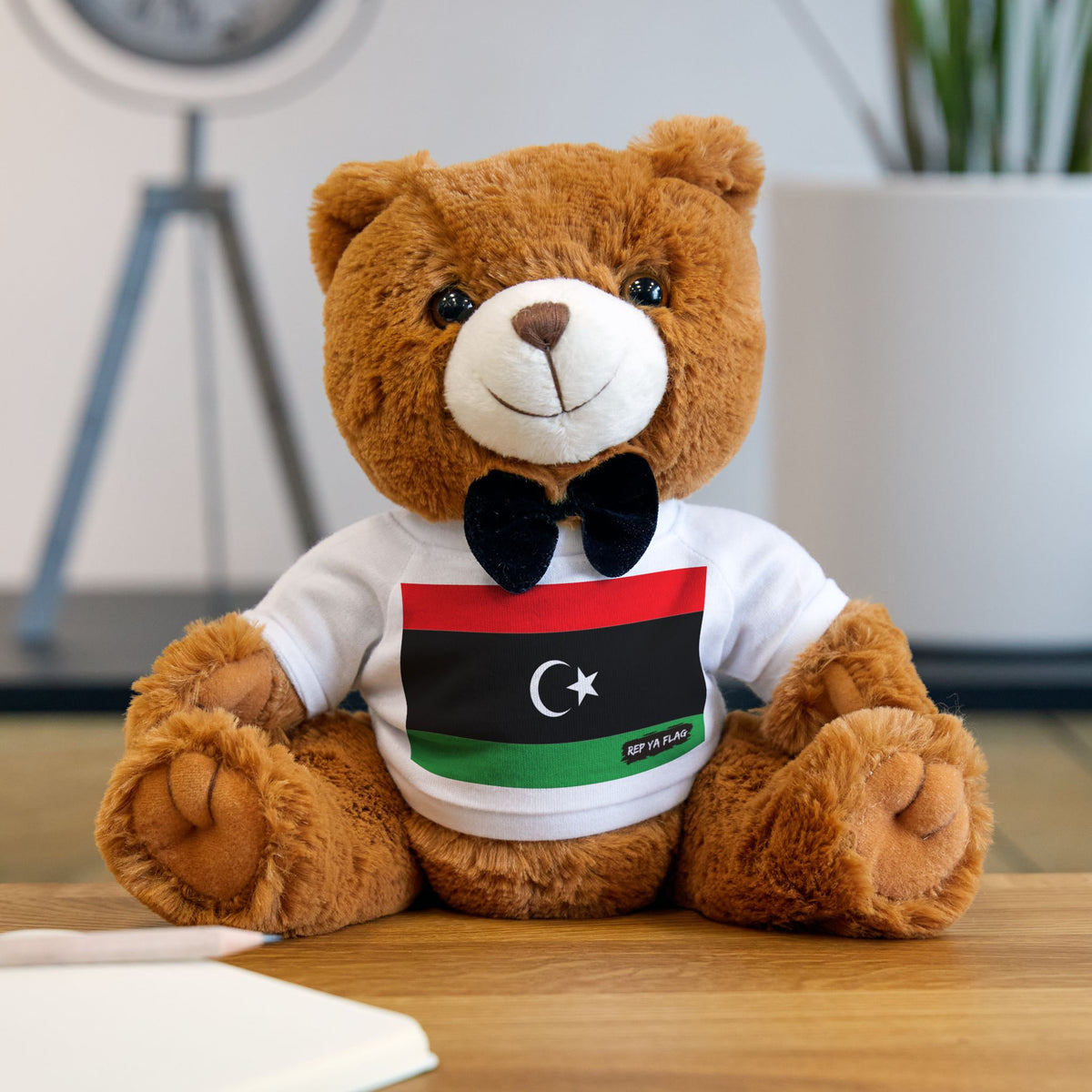 Libya Flag Teddy Bear | Libyan Heritage Plush Gift | Rep Ya Flag - Rep Ya Flag