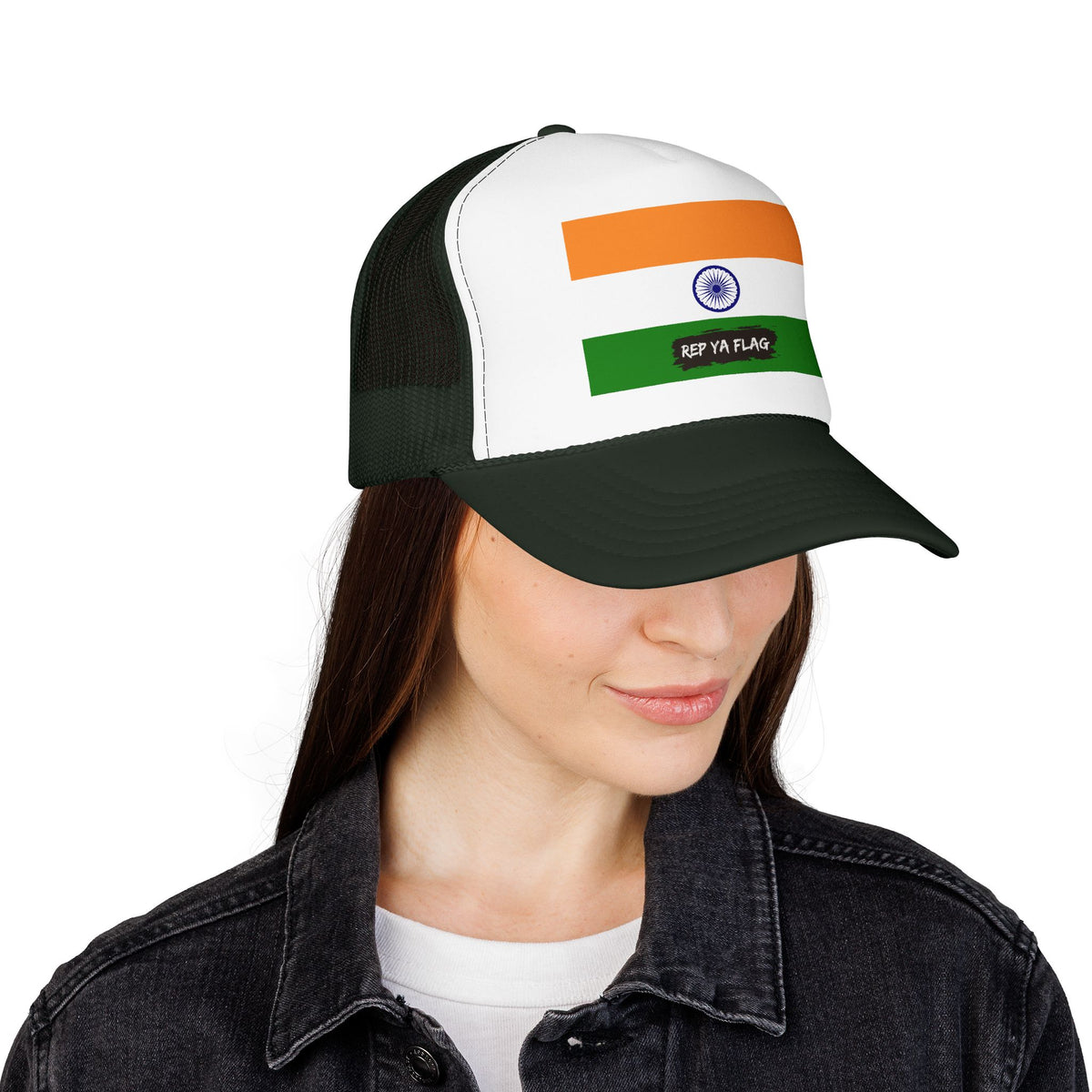 India Flag Foam Trucker Hat | Indian Pride Snapback Cap | Rep Ya Flag - Rep Ya Flag