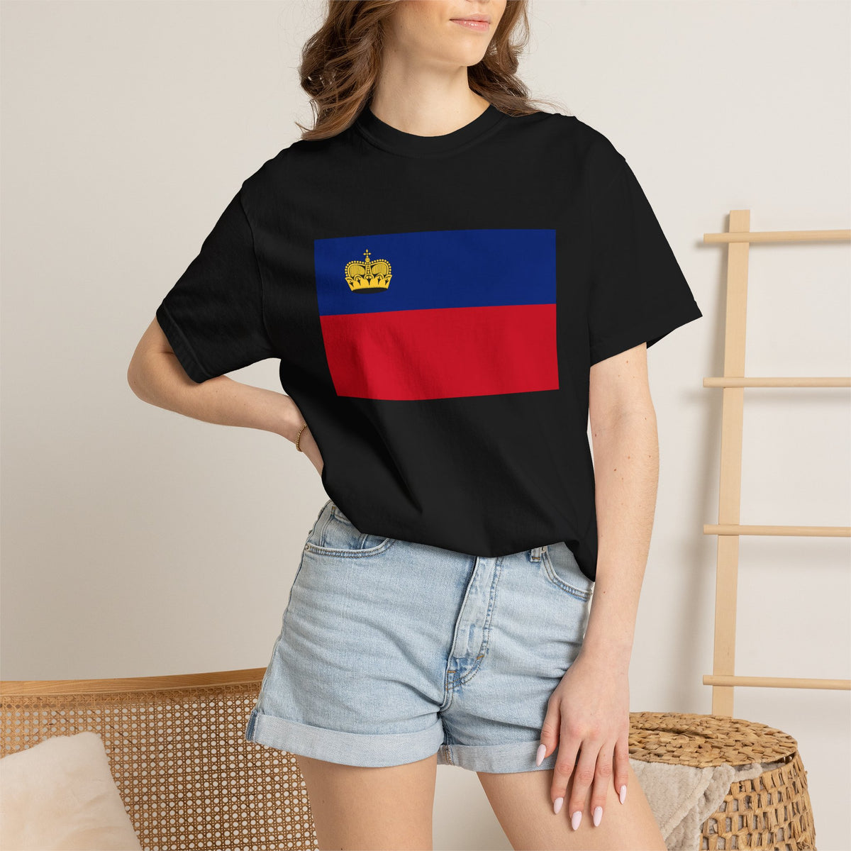 Liechtenstein Flag T Shirt | Liechtensteiner Heritage Shirt S–4XL | Rep Ya Flag - Rep Ya Flag
