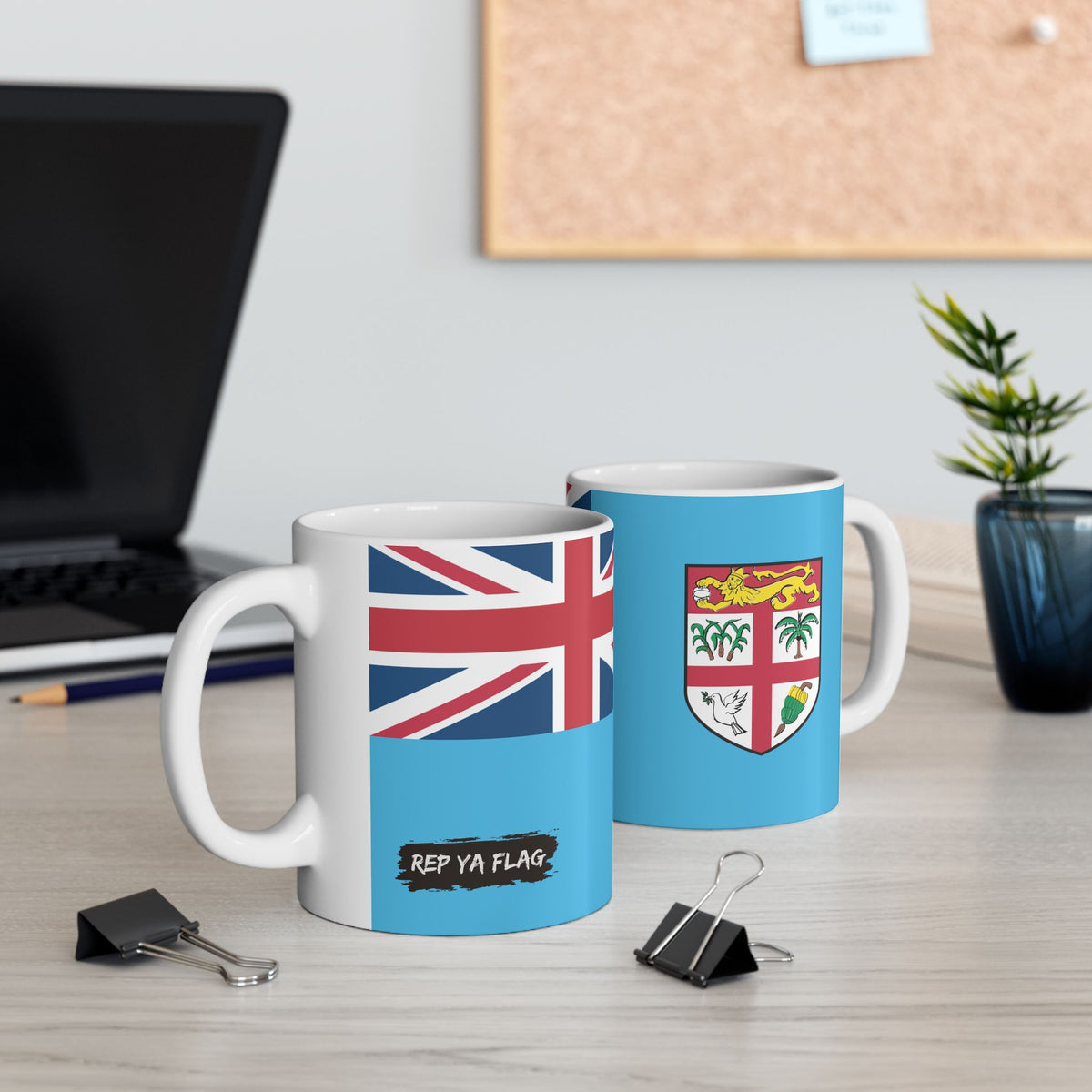 Fiji Flag Coffee Tea Mug 11oz 15oz | Rep Ya Flag Ceramic Mug - Rep Ya Flag