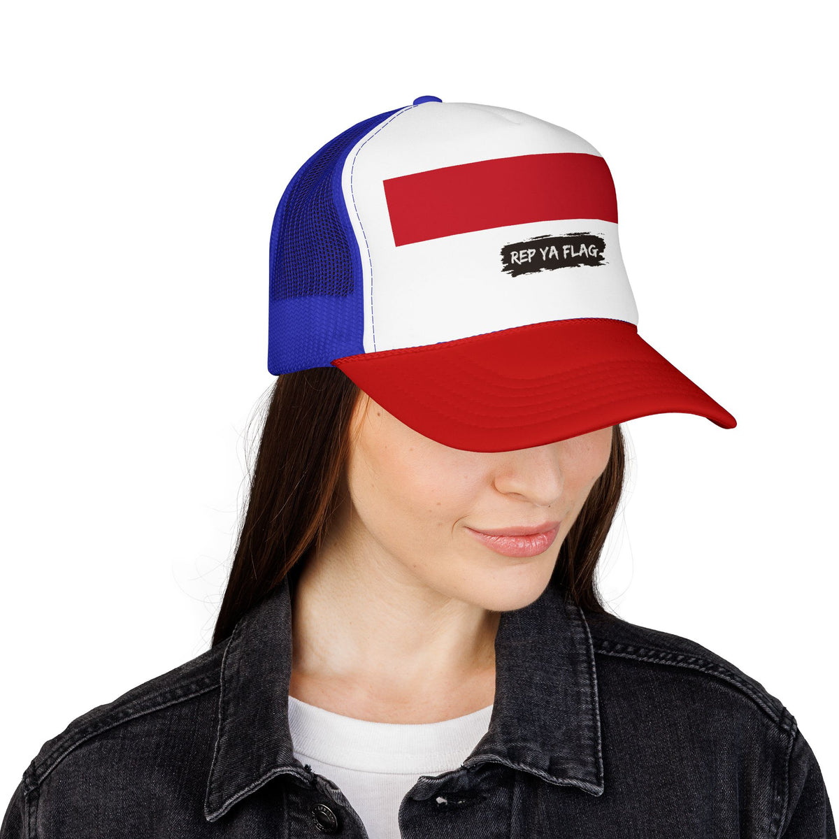 Indonesia Flag Foam Trucker Hat | Indonesian Pride Snapback Cap | Rep Ya Flag - Rep Ya Flag