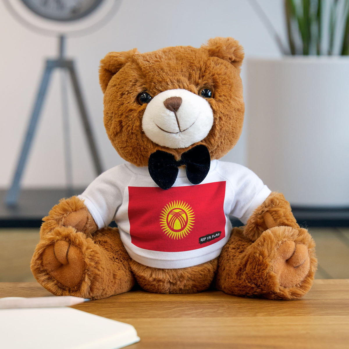 Kyrgyzstan Flag Teddy Bear | Kyrgyz Heritage Plush Gift | Rep Ya Flag - Rep Ya Flag
