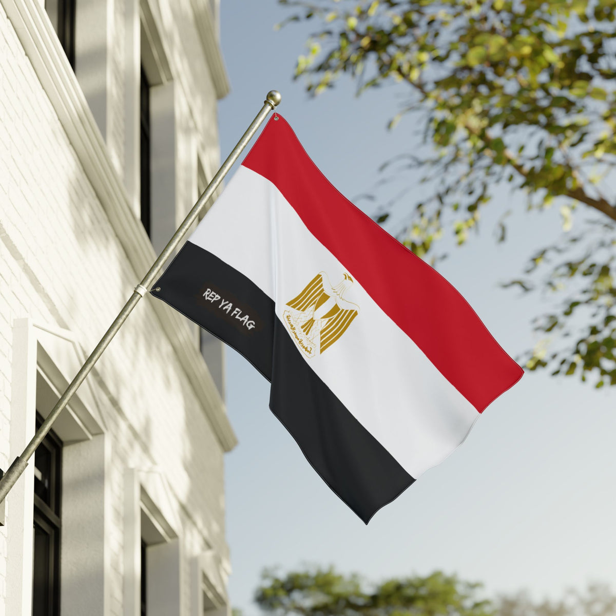 Egypt Flag Garden Banner | Double Sided Outdoor Flag | Rep Ya Flag - Rep Ya Flag
