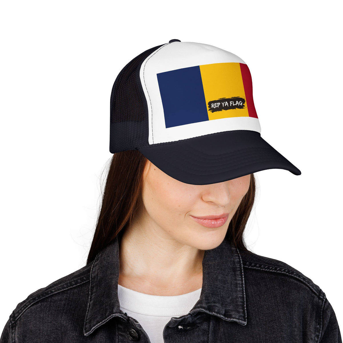 Chad Flag Foam Trucker Hat | Chadian Pride Snapback Cap | Rep Ya Flag - Rep Ya Flag