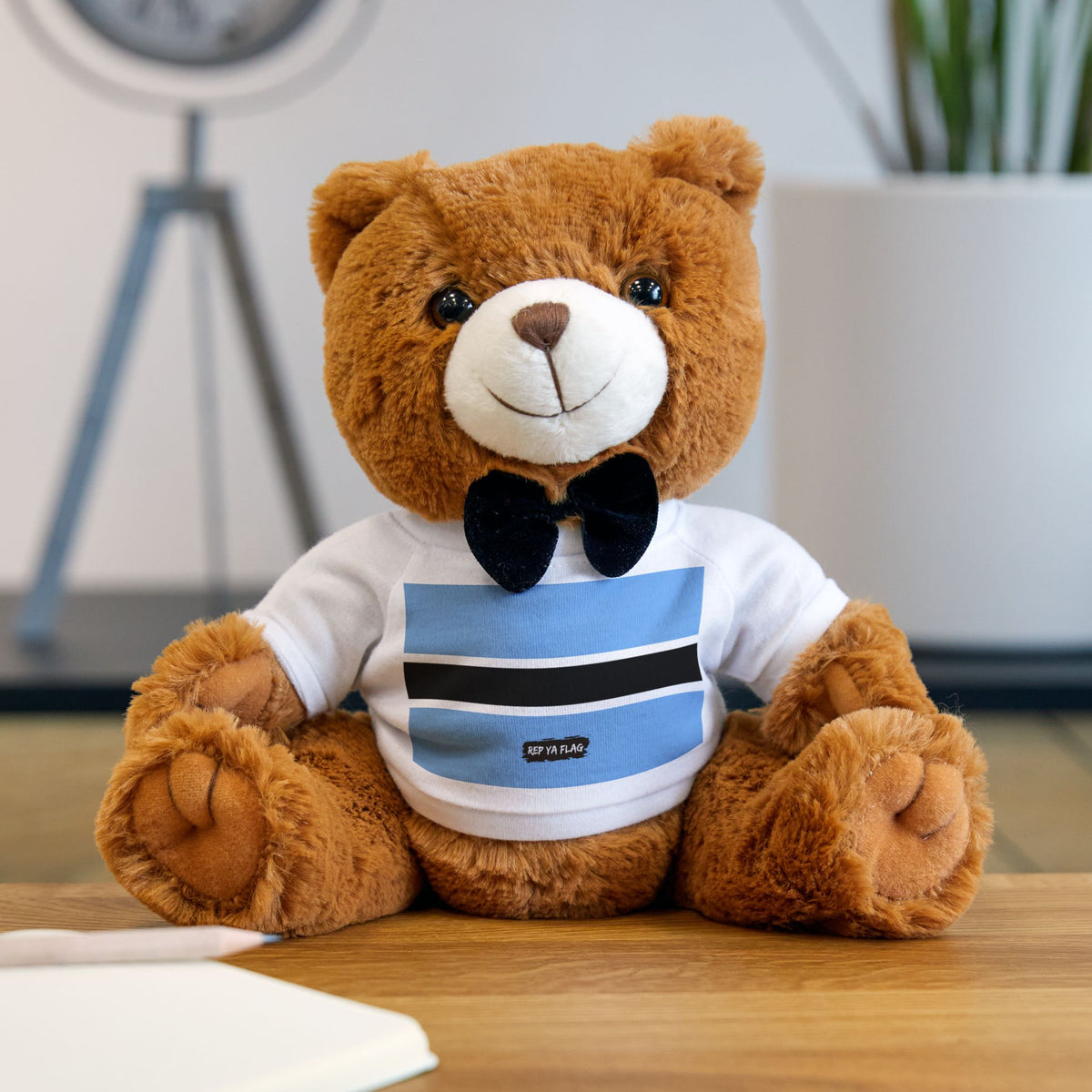 Botswana Flag Teddy Bear | Botswana Heritage Plush Gift | Rep Ya Flag - Rep Ya Flag