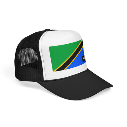 Tanzania Flag Foam Trucker Hat | Rep Ya Flag design