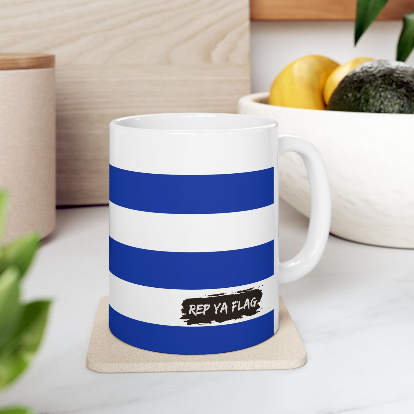 Uruguay Flag Coffee Tea Mug 11oz 15oz | Rep Ya Flag Ceramic Mug