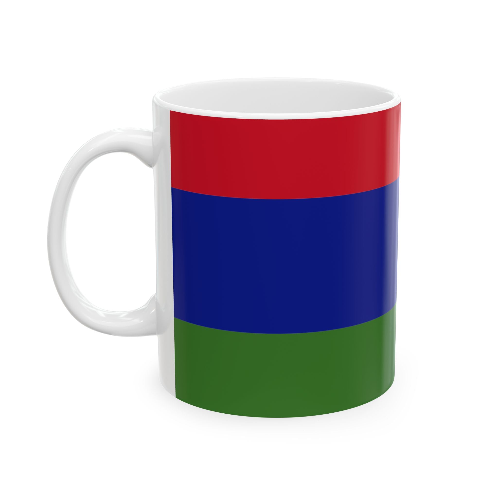 Gambia Flag Coffee Tea Mug 11oz 15oz | Rep Ya Flag Ceramic Mug