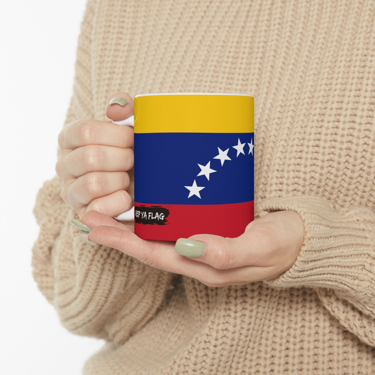 Venezuela Flag Coffee Tea Mug 11oz 15oz | Rep Ya Flag Ceramic Mug