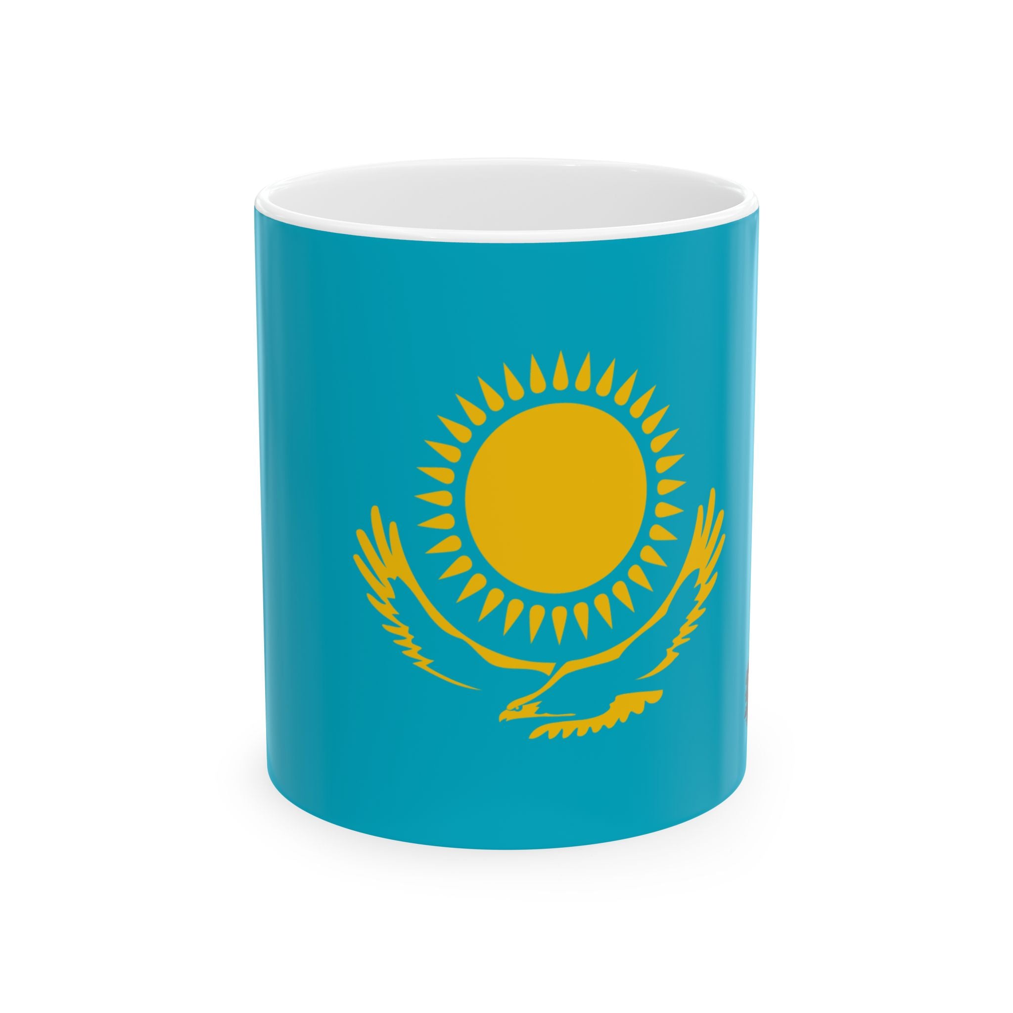 Kazakhstan Flag Coffee Tea Mug 11oz 15oz | Rep Ya Flag Ceramic Mug