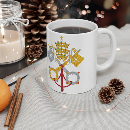 Vatican City Flag | Coffee Tea Ceramic Mug Cup | 11oz 15oz | Rep Ya Flag
