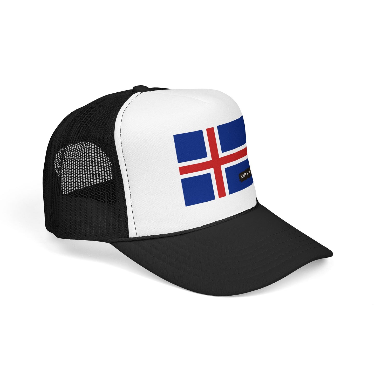 Iceland Flag Foam Trucker Hat | Iceland Pride Snapback Cap | Rep Ya Flag