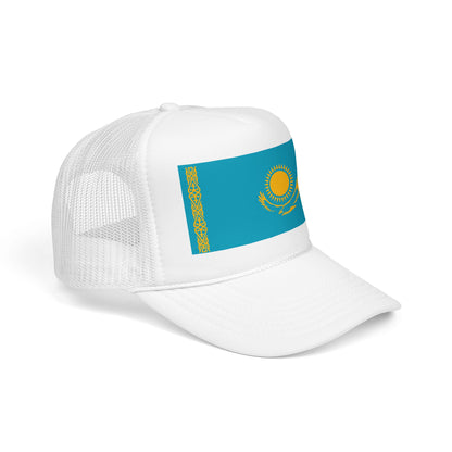 Kazakhstan Flag Foam Trucker Hat | Kazakh Pride Snapback Cap | Rep Ya Flag