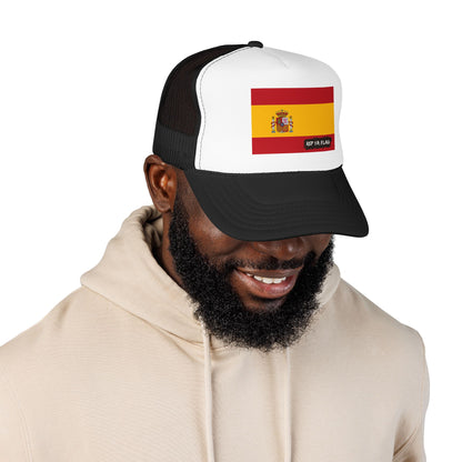 Spain Flag Foam Trucker Hat | Rep Ya Flag design
