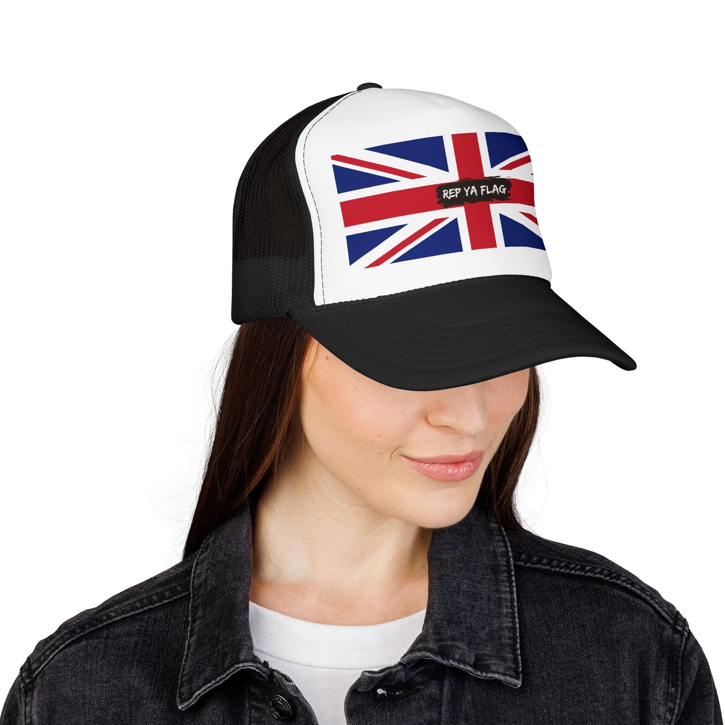 United Kingdom UK Foam Trucker Hat | Rep Ya Flag design