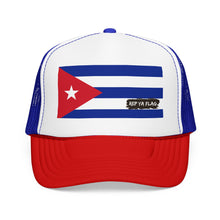 Cuba Flag Foam Trucker Hat | Cuban Pride Snapback Cap | Rep Ya Flag