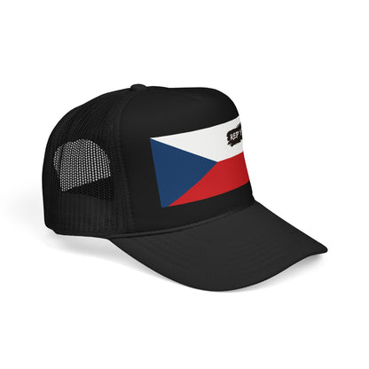 Czech Republic (Czechia) Flag Foam Trucker Hat | Czech Pride Snapback Cap | Rep Ya Flag