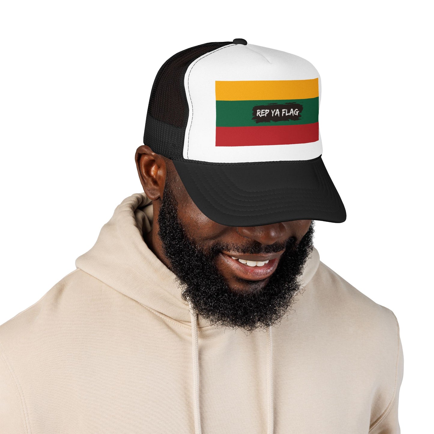 Lithuania Flag Foam Trucker Hat | Lithuanian Pride Snapback Cap | Rep Ya Flag
