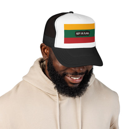 Lithuania Flag Foam Trucker Hat | Lithuanian Pride Snapback Cap | Rep Ya Flag