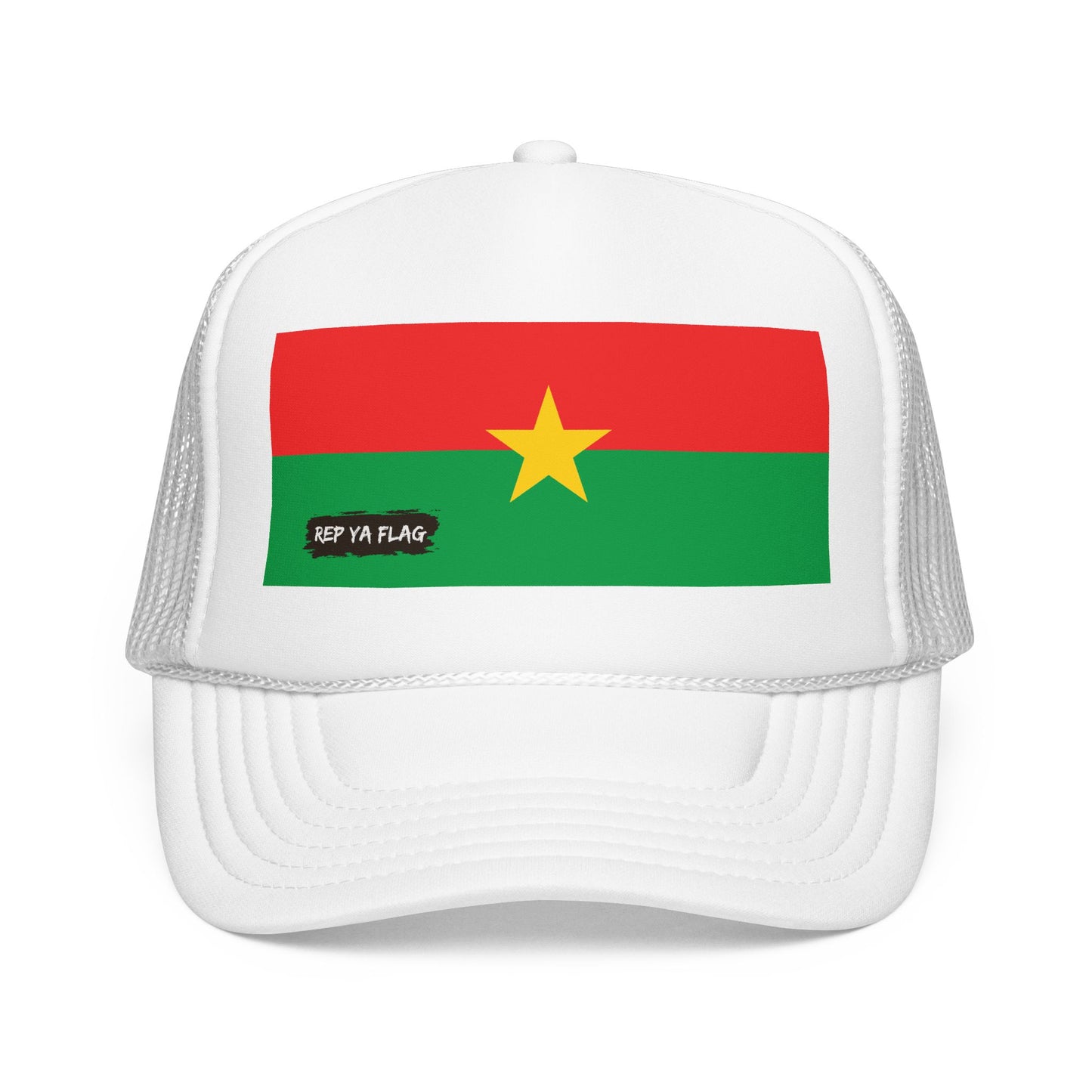 Burkina Faso Flag Foam Trucker Hat | Burkinabé Pride Snapback Cap | Rep Ya Flag